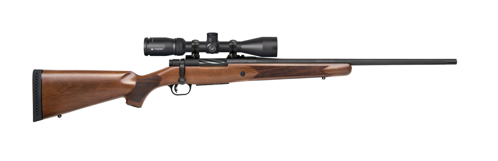 MOSSBERG PATRIOT 308 WIN 22" BLK/WALNUT VORTEX 3-9X40 SCOPE